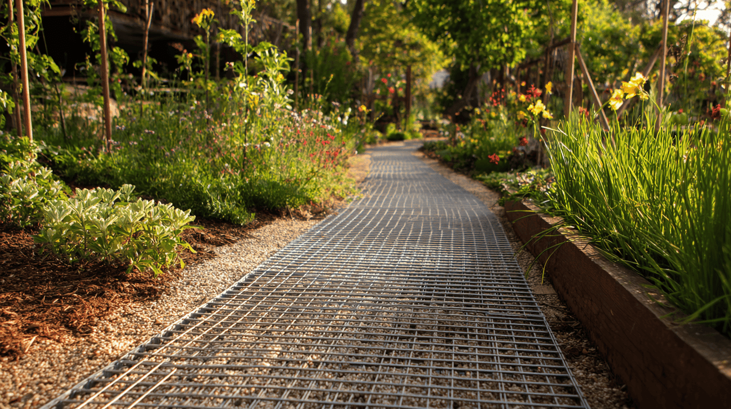 Metal mesh or wire strips
