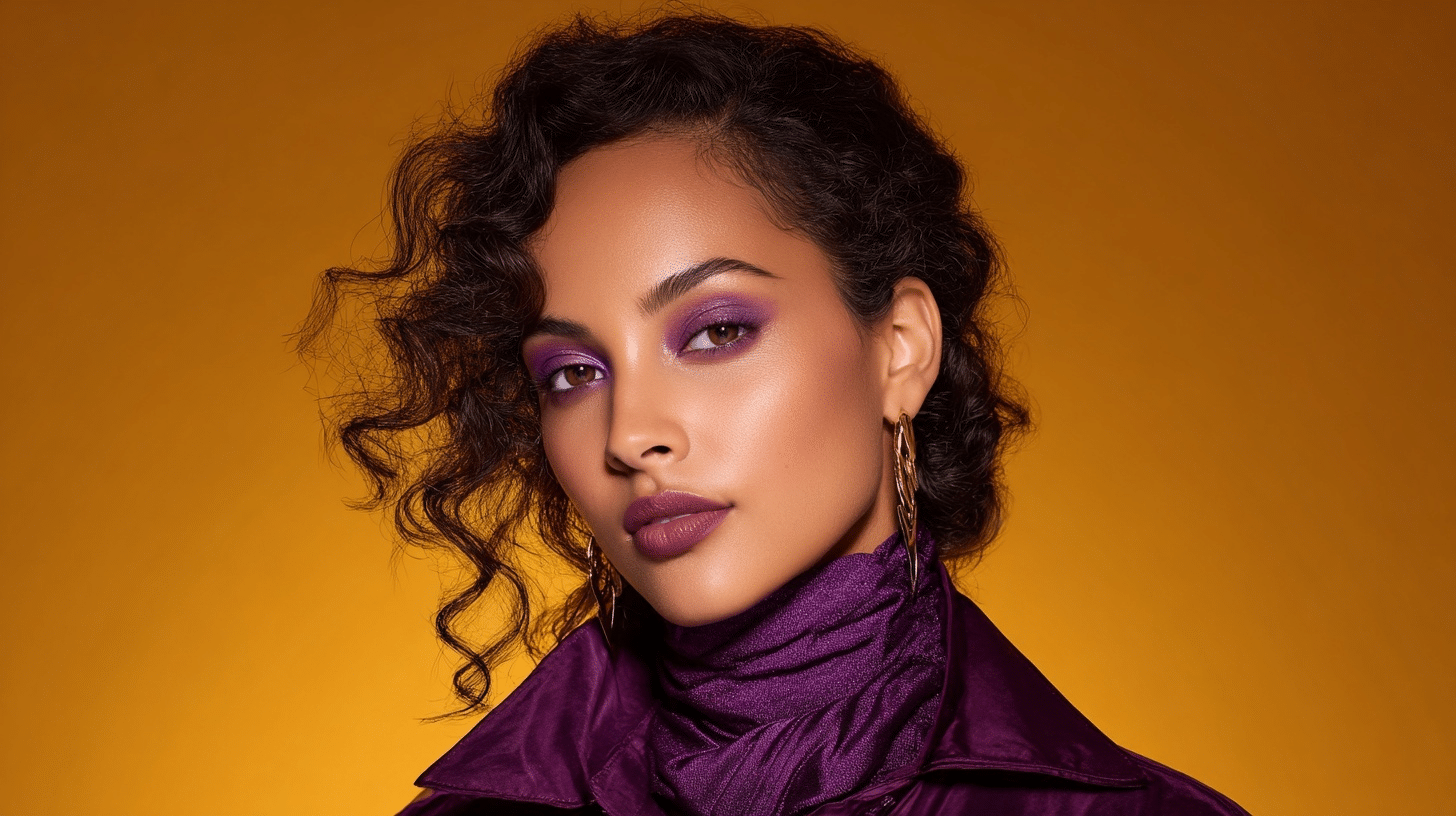 Purple and Lavender on Warm Skin Tones