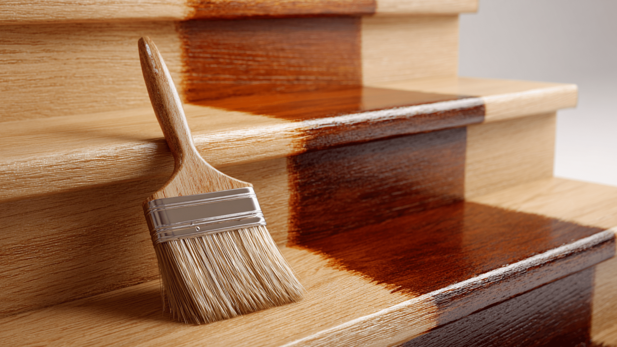 Should Polyurethane be Used Over Painted Wood Stairs? - The Painted Hinge, image size:2000x1125