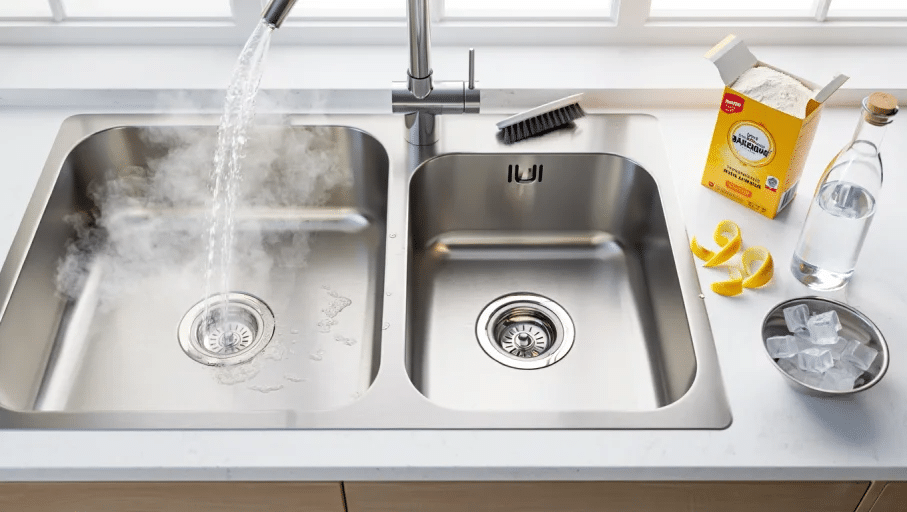 flush-clean-sink-drains