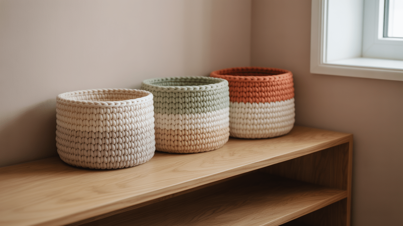 Color Block Storage Baskets