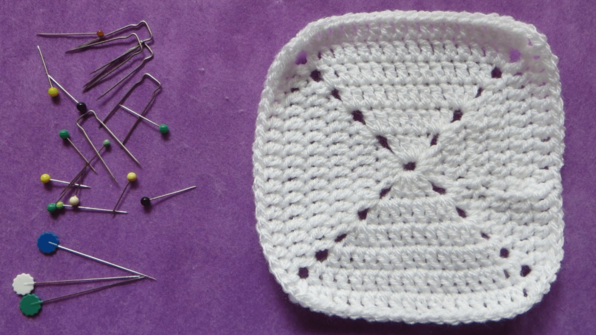 crochet blocking