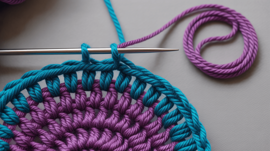 How to Change Colors While Crocheting in the Round? - The Painted Hinge