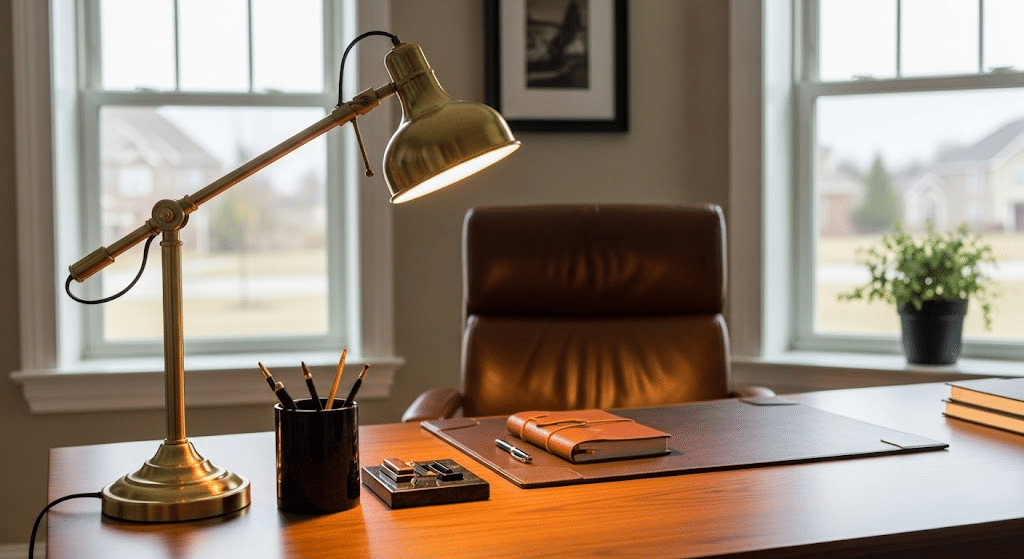 brass lamp for home office