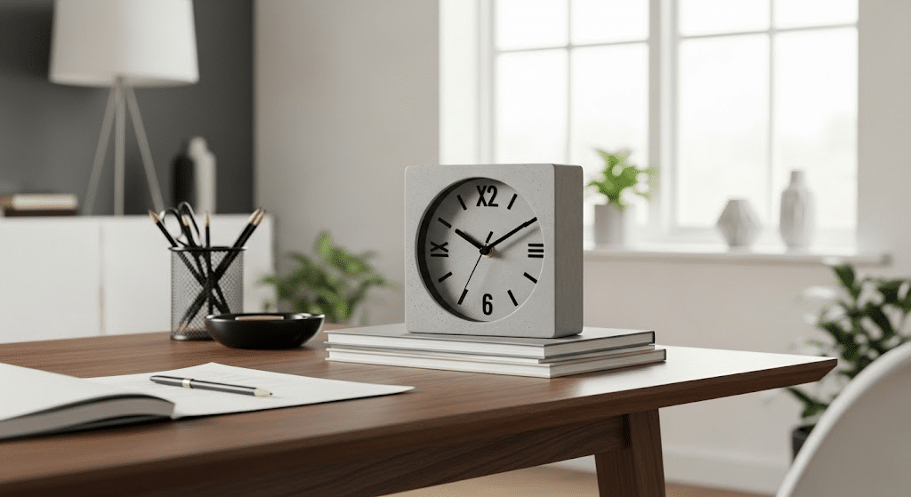 concrete clock for homeoffice des