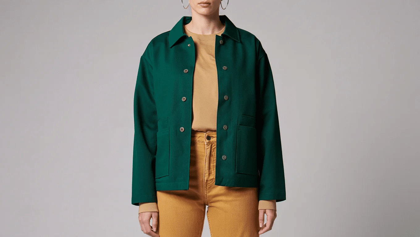 forest green and tan