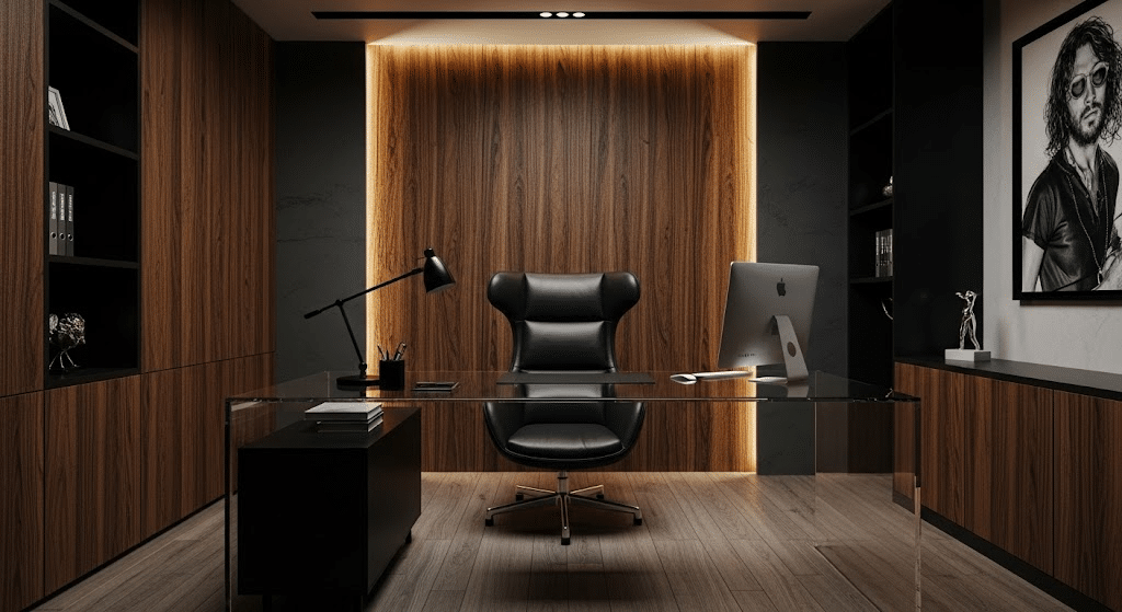 glass desk for home office