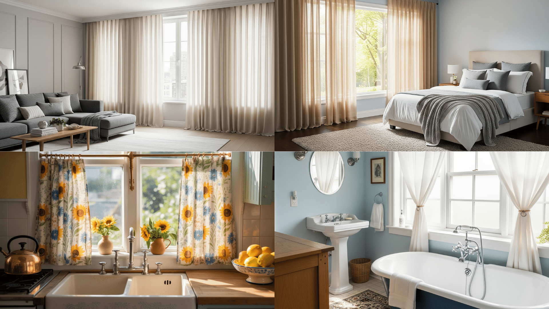 matching curtain sizes to room needs