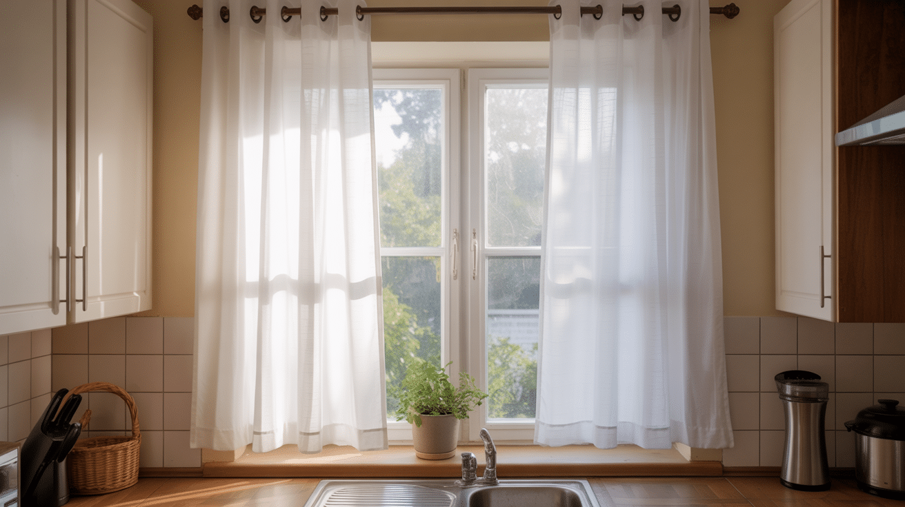 sill length curtains