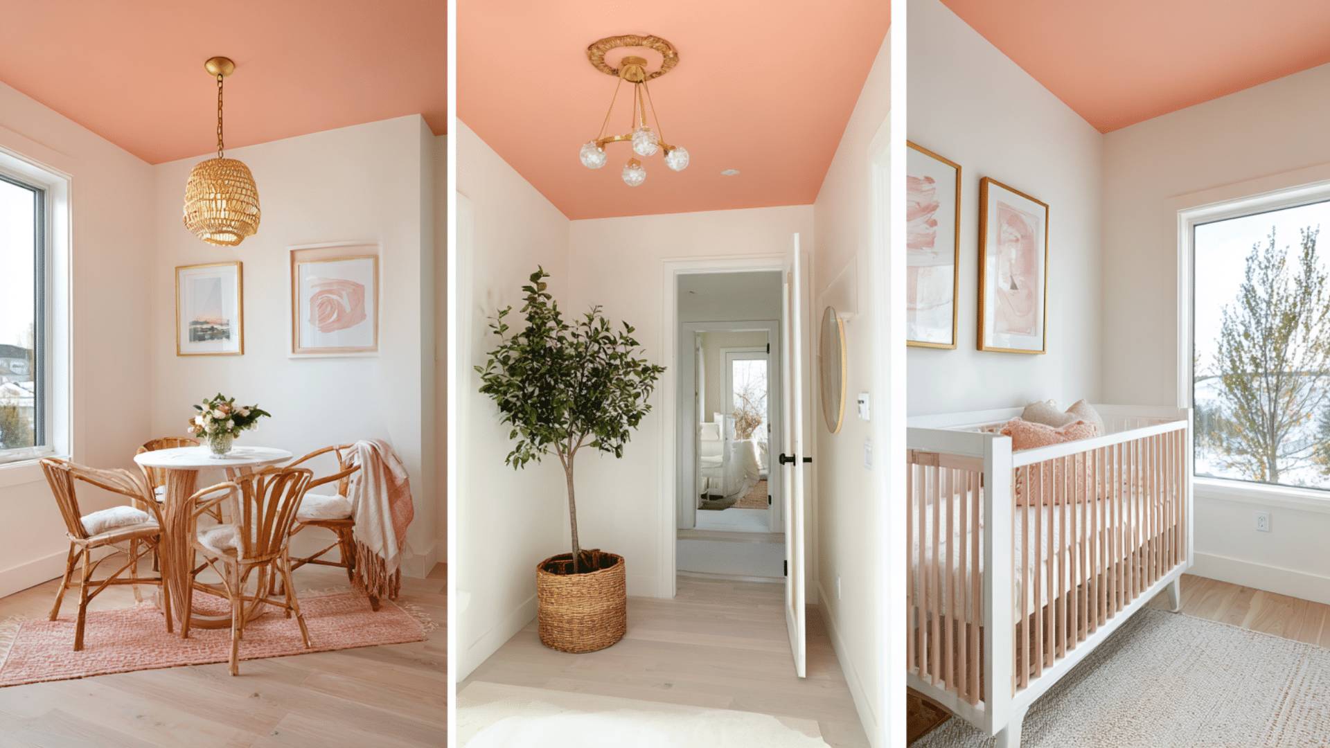 Subtle Coral and Peach for Warmth