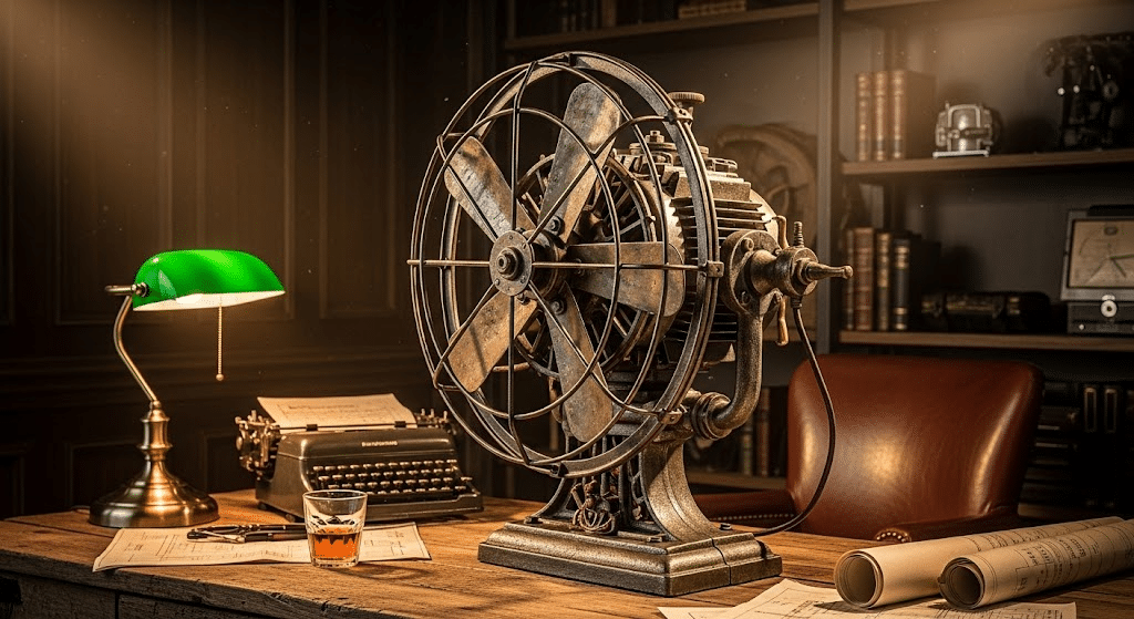 vintage industrial fan