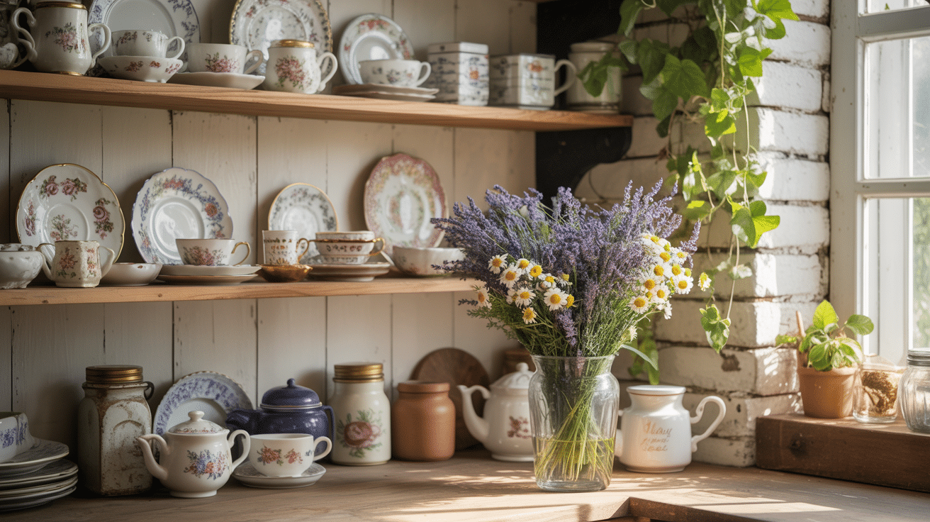 vintage teapots and tea sets