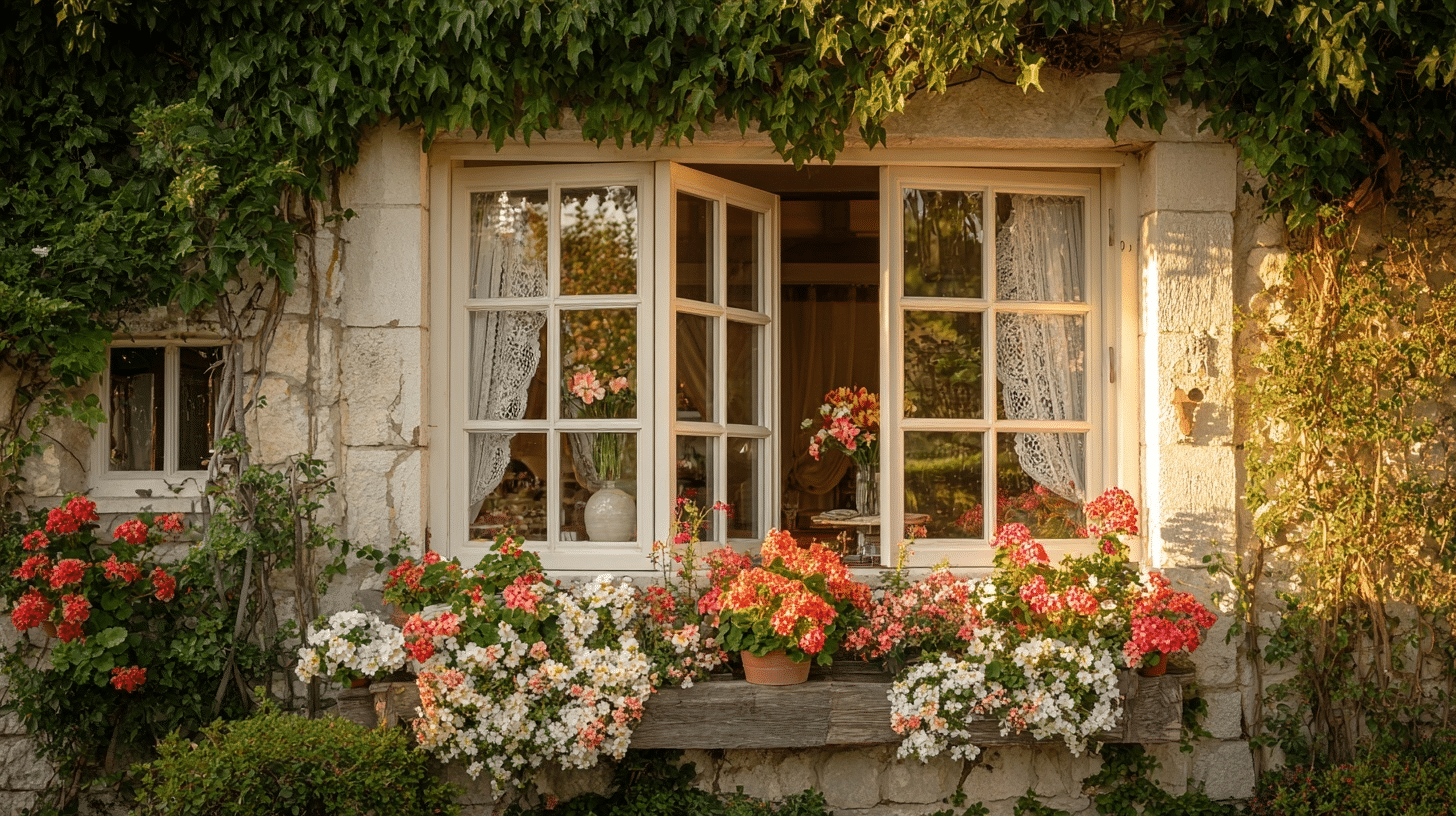 1-white painted wood casement windows