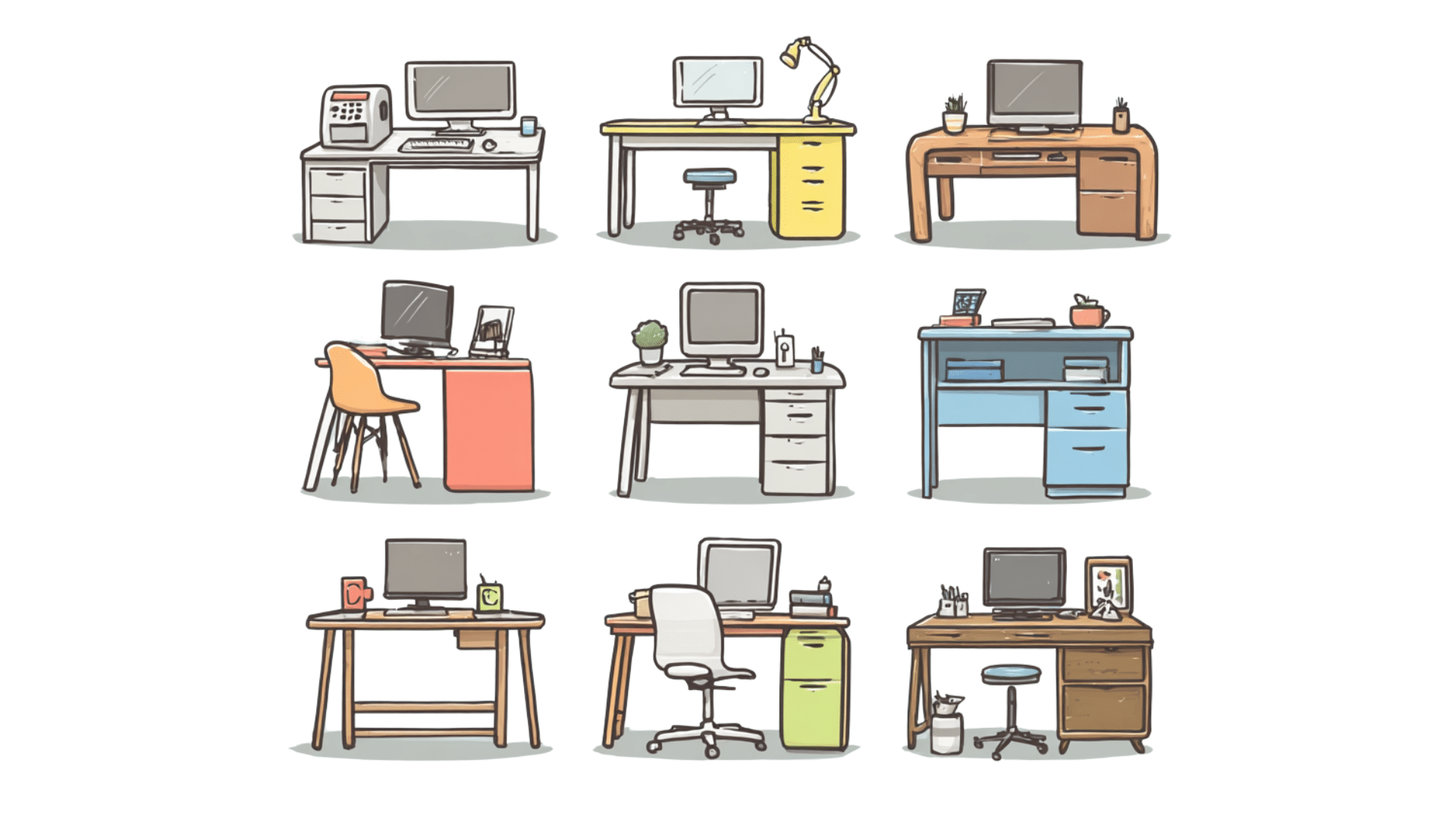 DIFFEFENT-TYPES-OF-DESK
