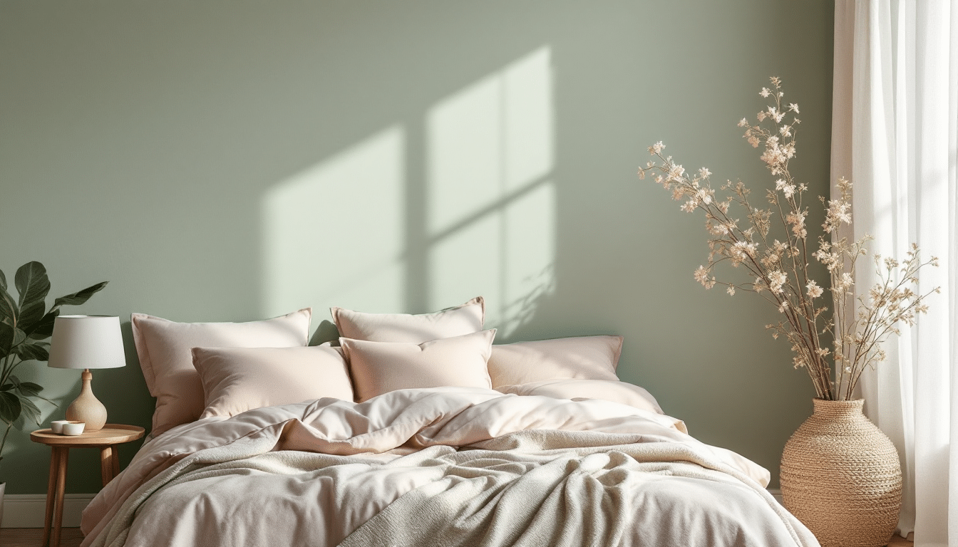 bedroom split colors