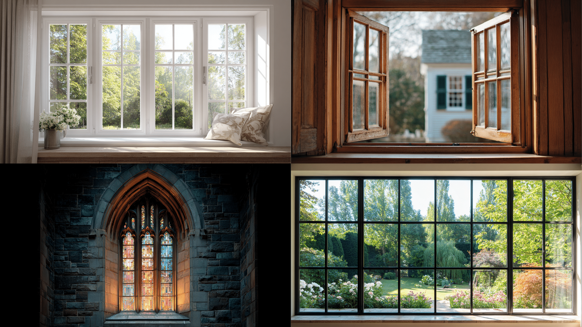 different types of mullioned windows