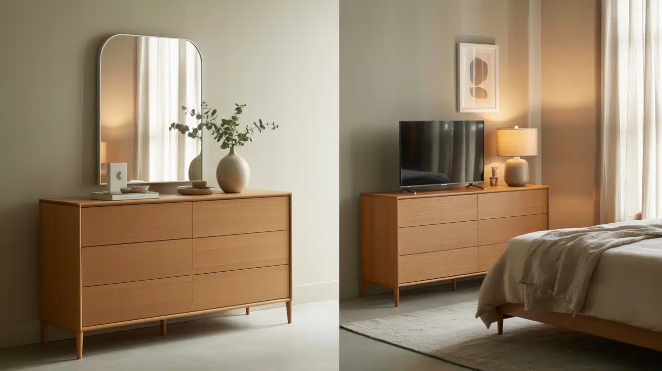 Dresser Height for Mirrors and TVs
