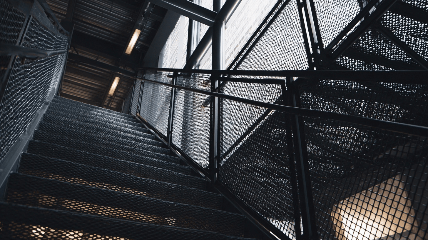 floatinf-steel-mesh-stairs