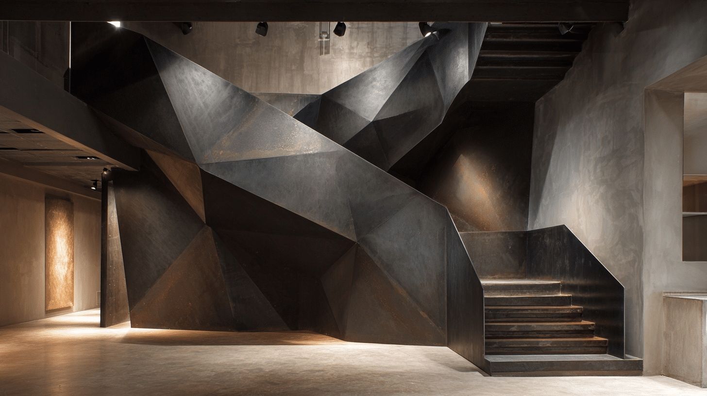 folded plate staircase