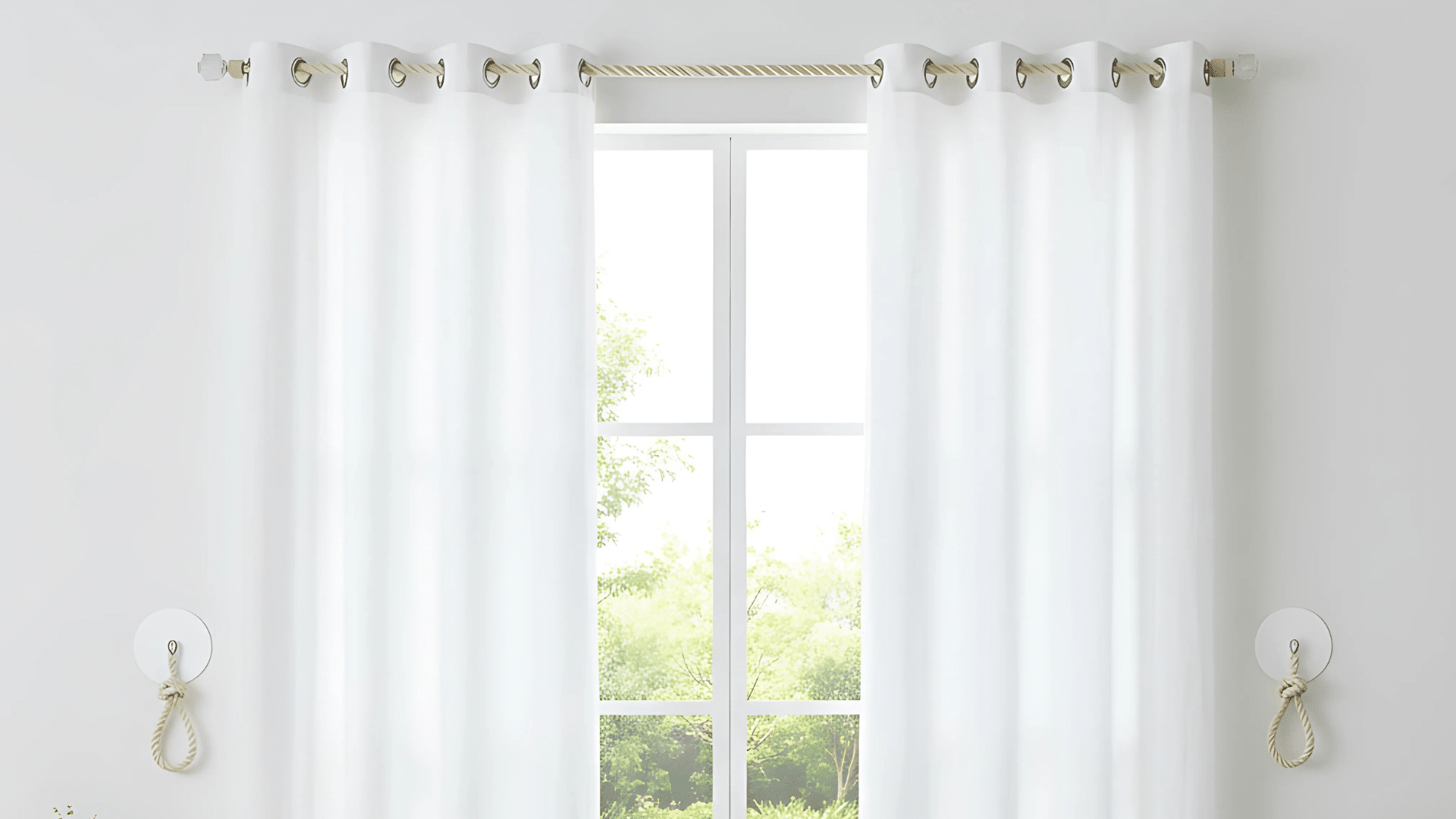how to hang curtains without a rod