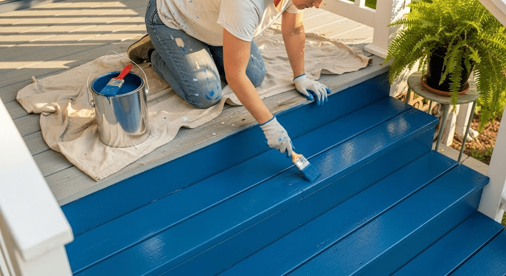 how to paint your porch steps