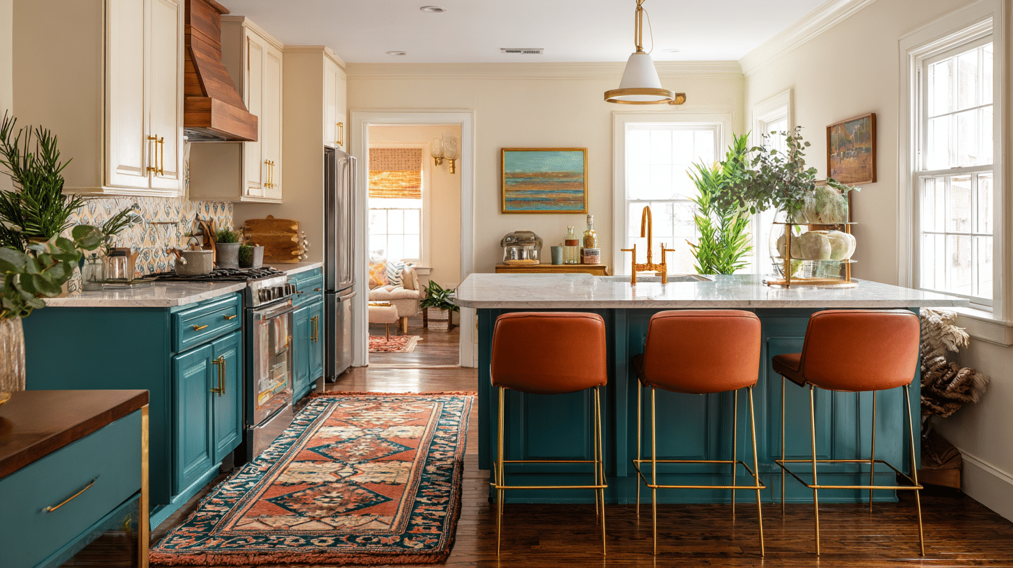 kitchen split colors