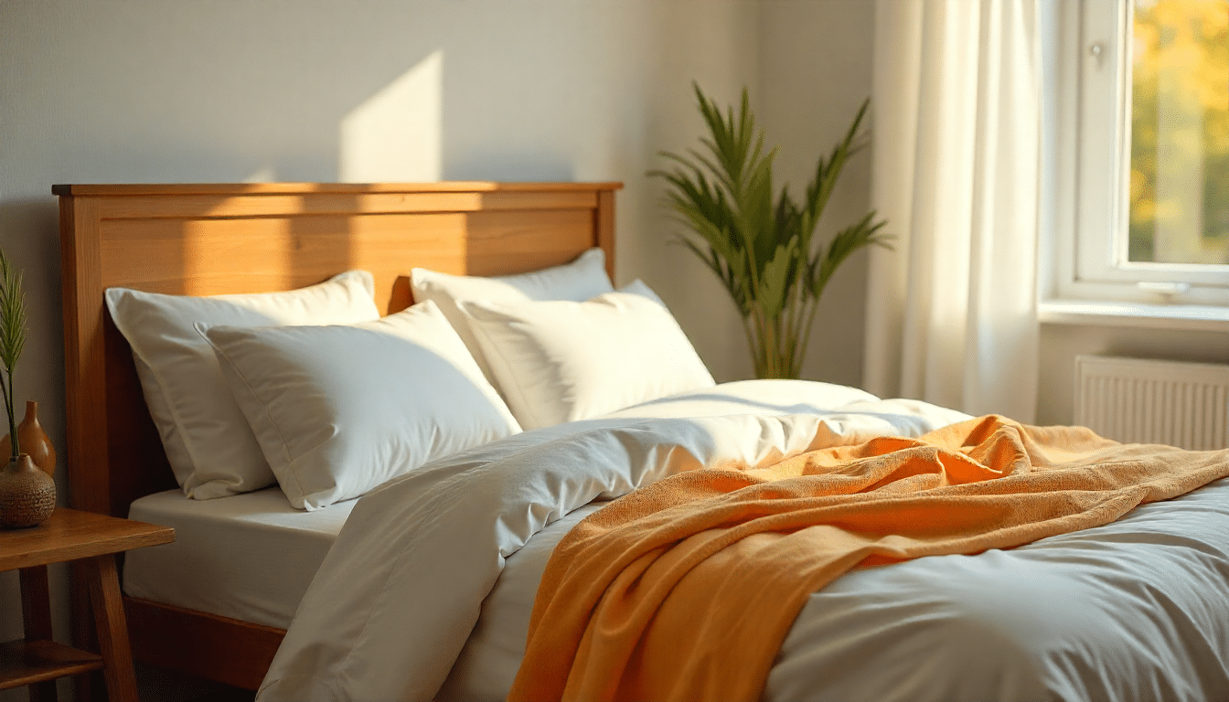 layer white bedding for a hotel look