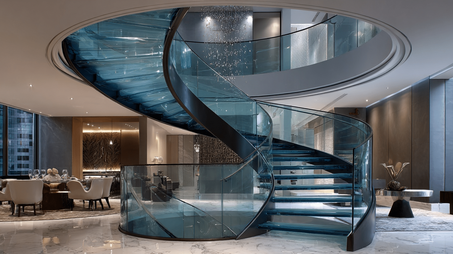 sculptured helix staircase
