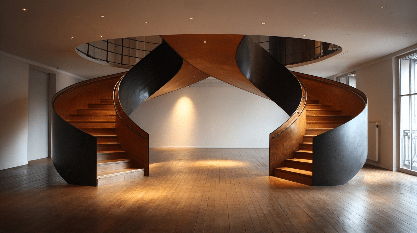 split spiral staircase
