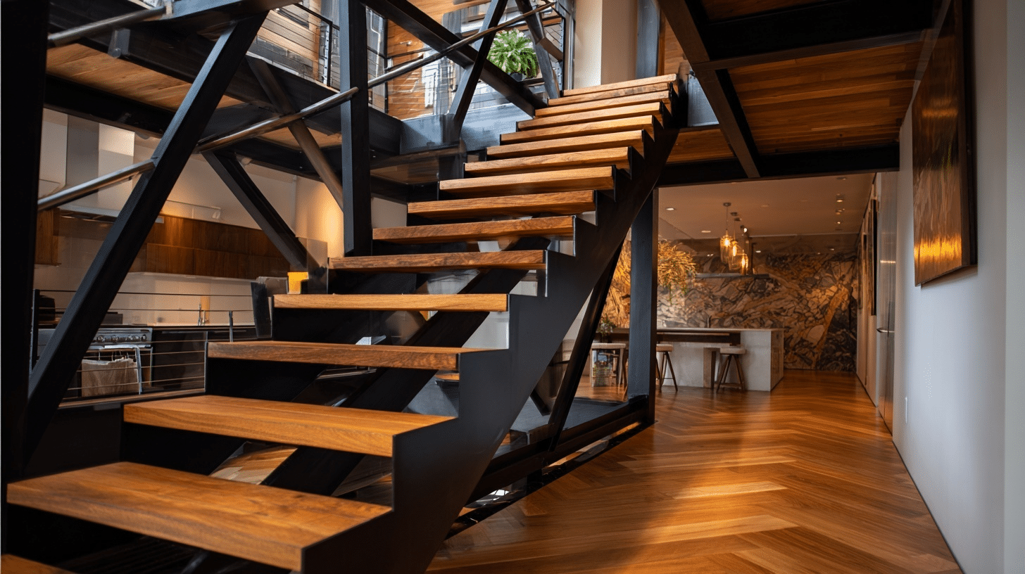 zigzag-steel-staircase