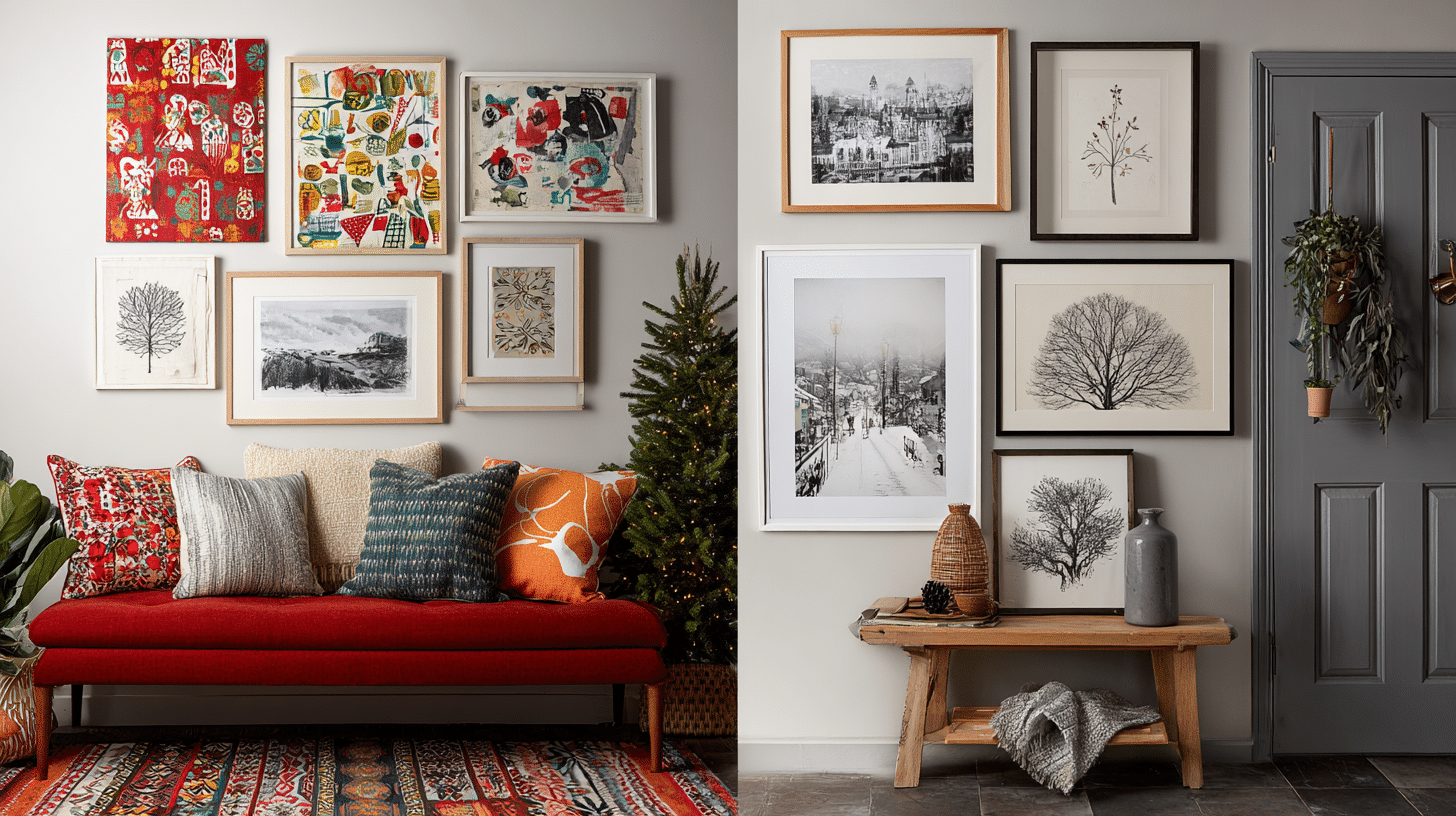22 swap bold art for calm winter prints