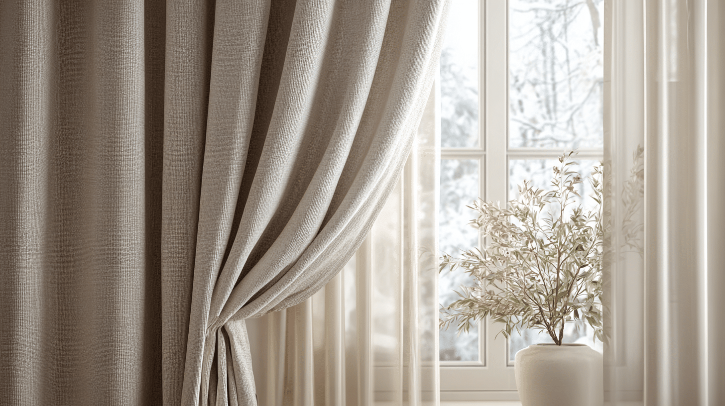 23 add soft curtains in light winter tones