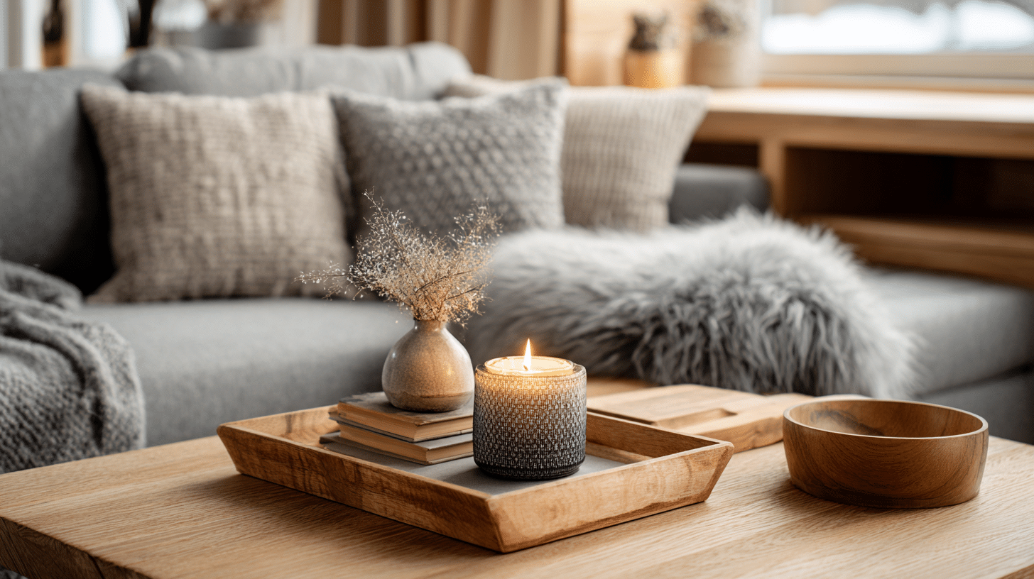 8 use simple wood accents for a cosy feel