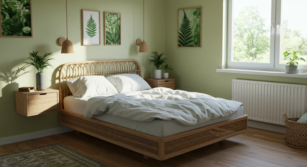 A bed in a room
AI-generated content may be incorrect.