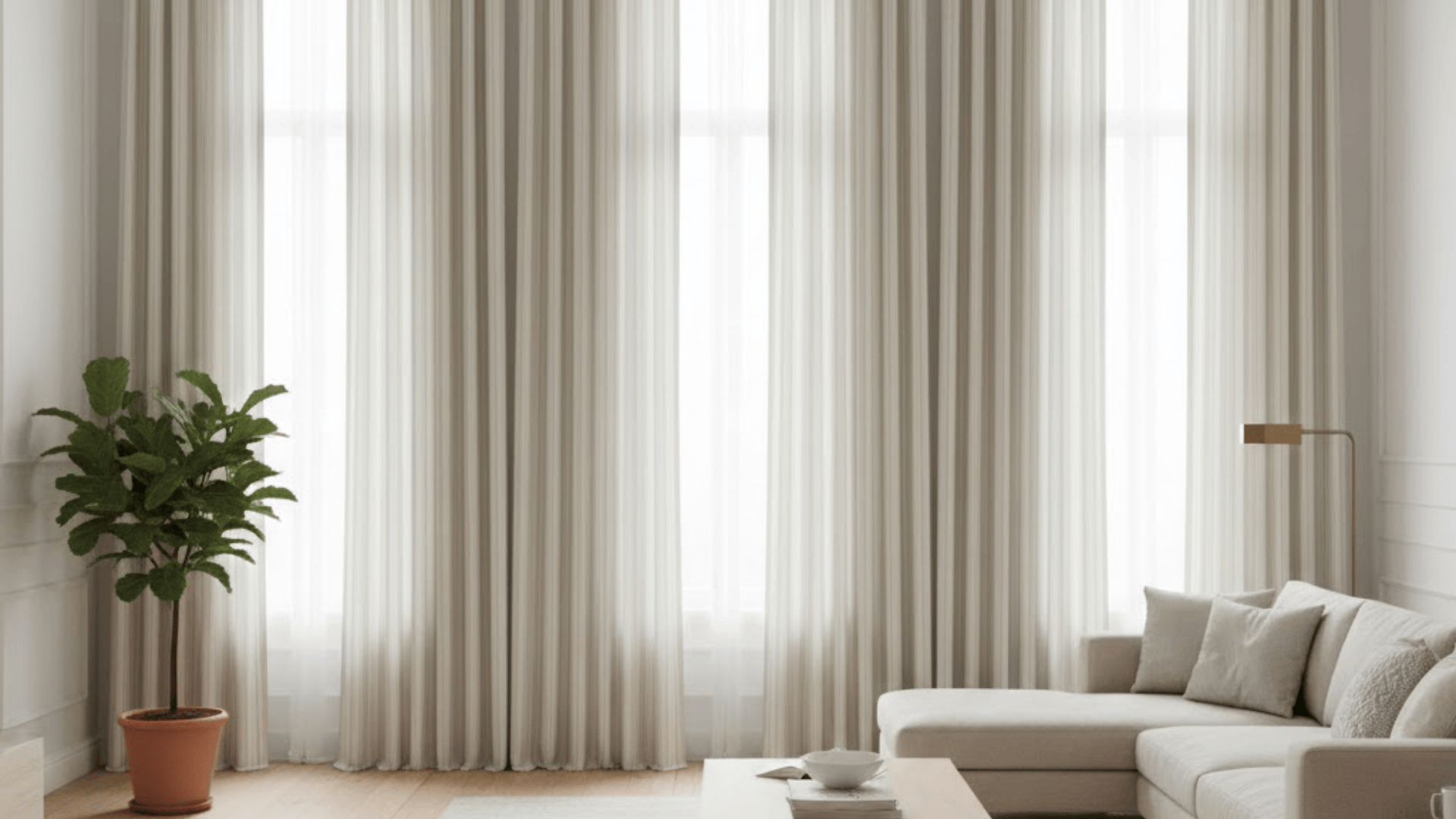 aesthetic living room curtain ideas