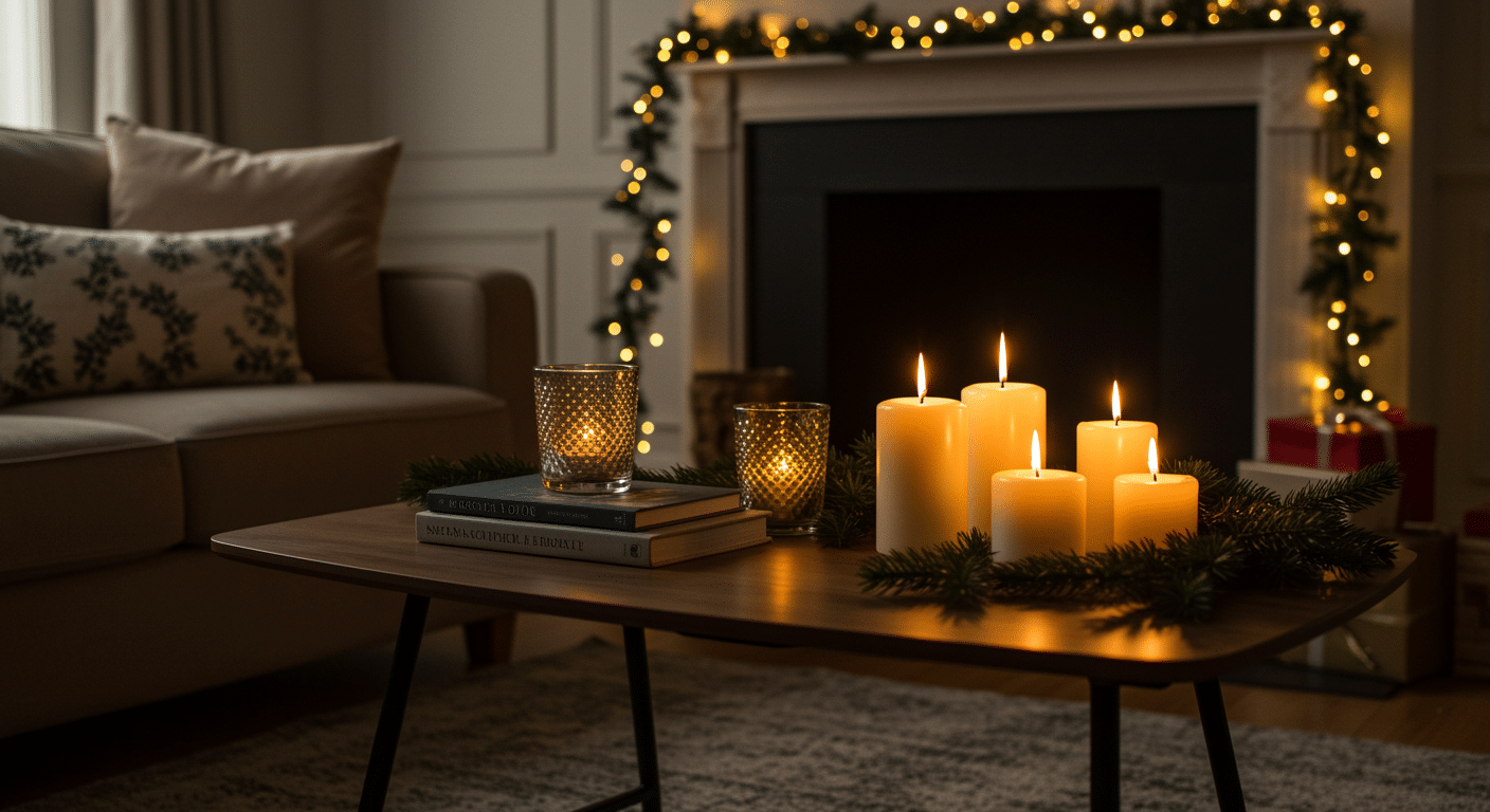 candles on every surface