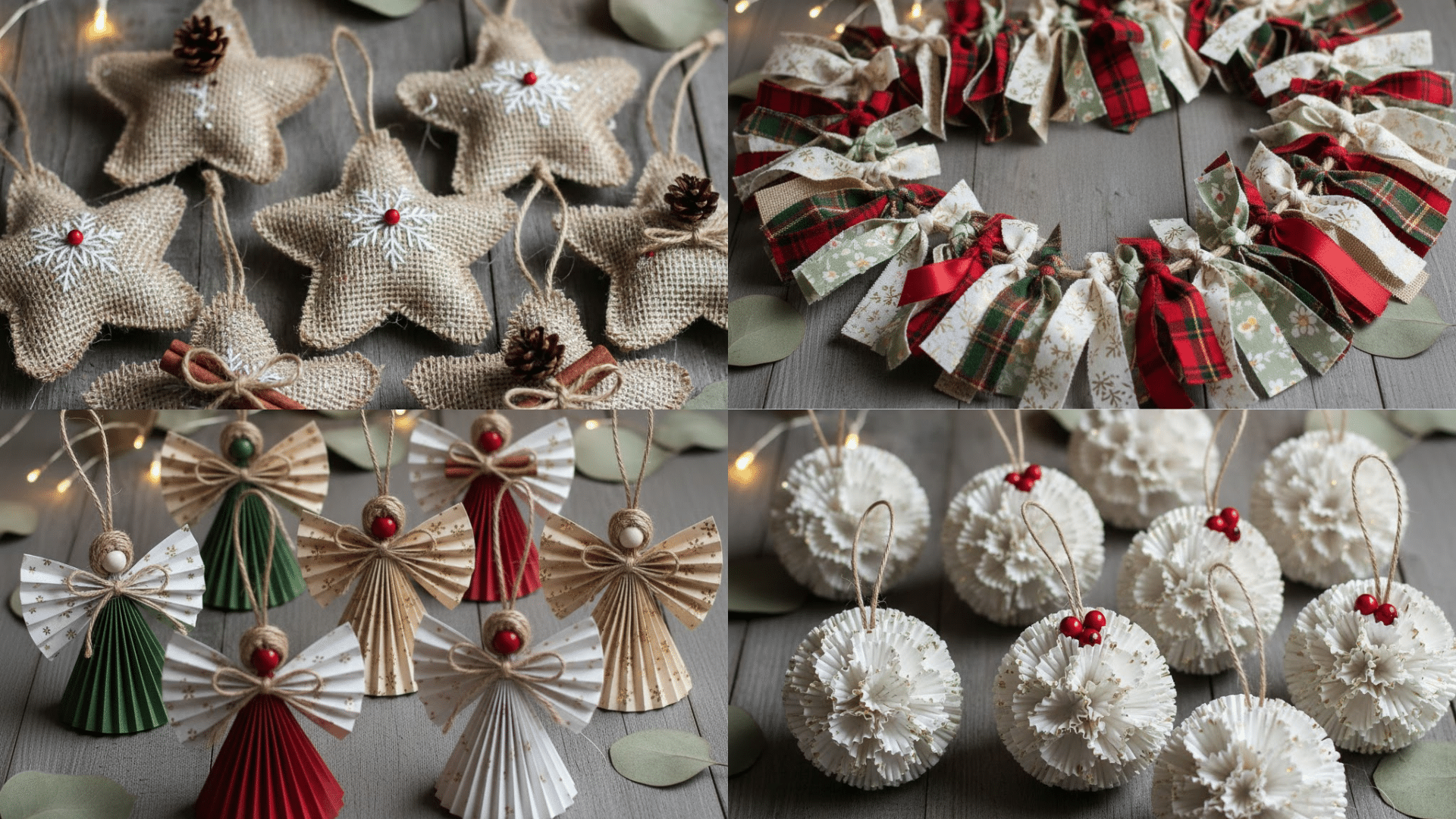 creative homemade christmas tree decorations