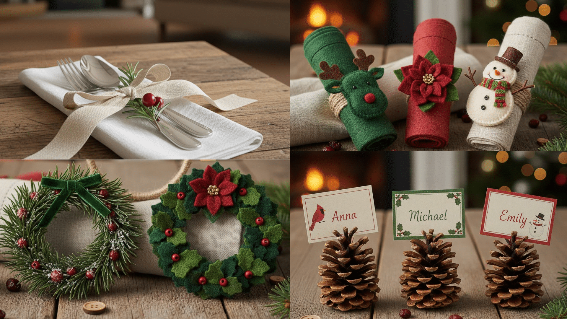 diy christmas table decor
