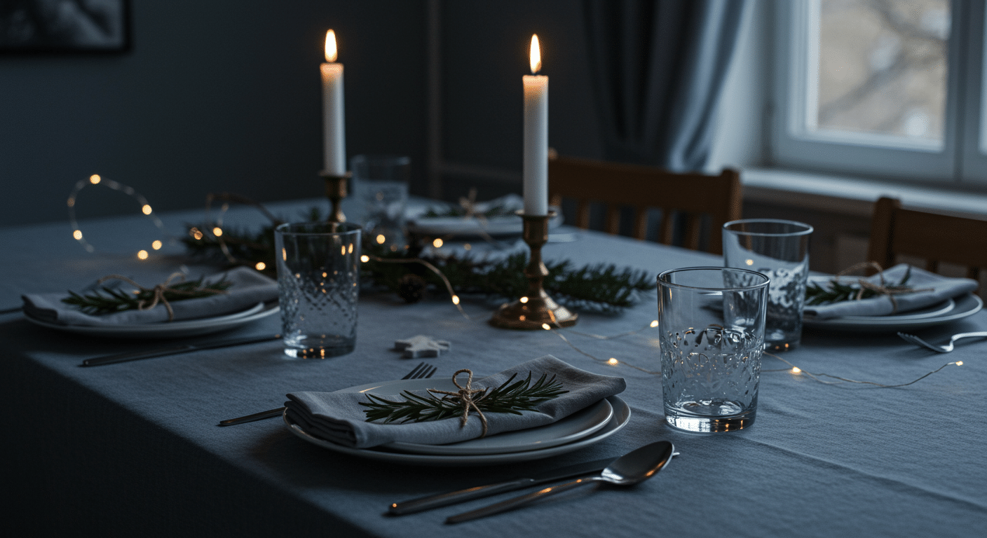 fresh herb bundle place settings