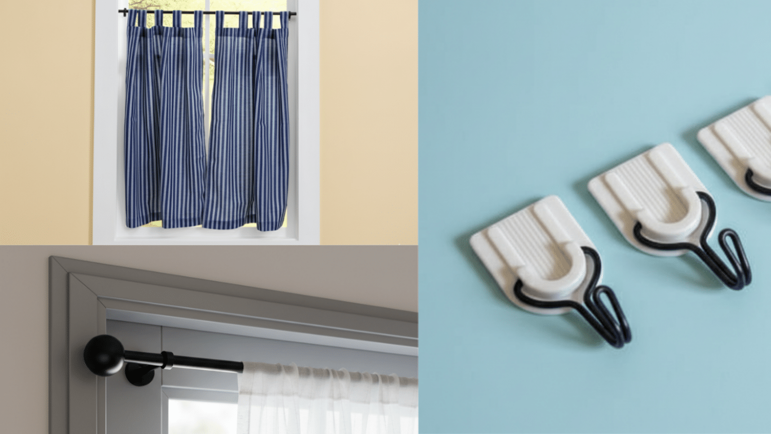 friendly no drill methods to hang curtains