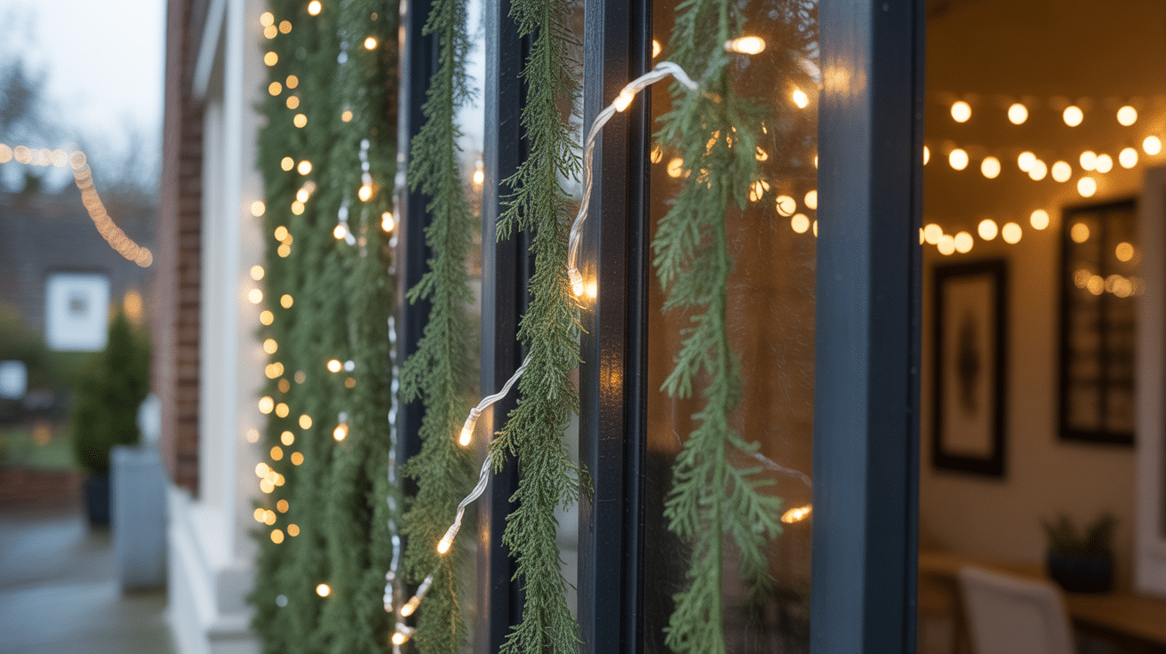 hanging vertical garland strands