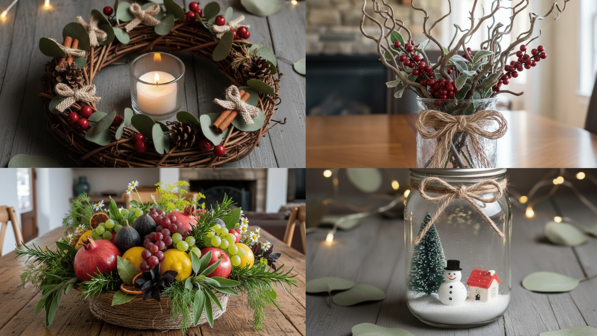 homemade christmas centerpieces