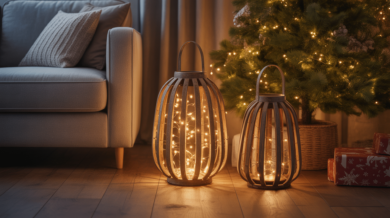 lanterns with fairy lights