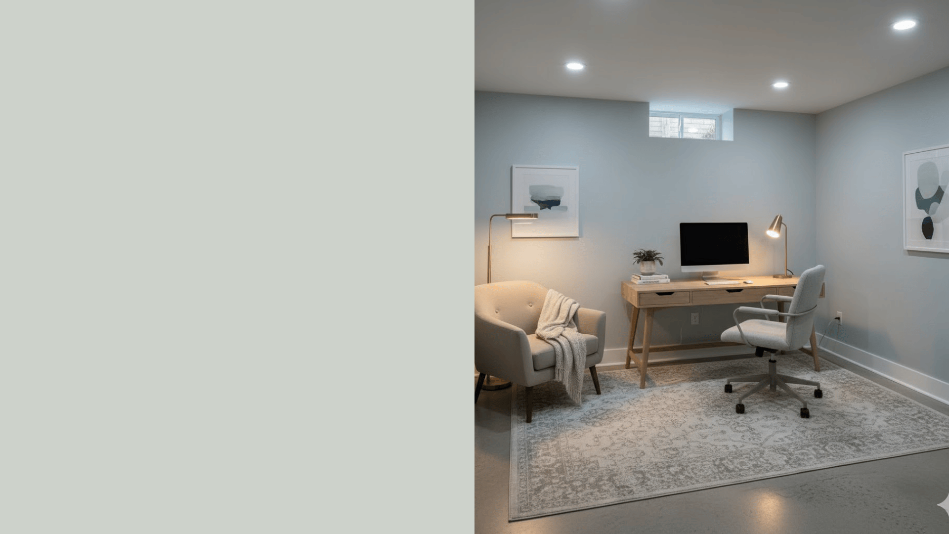 modern basement colors