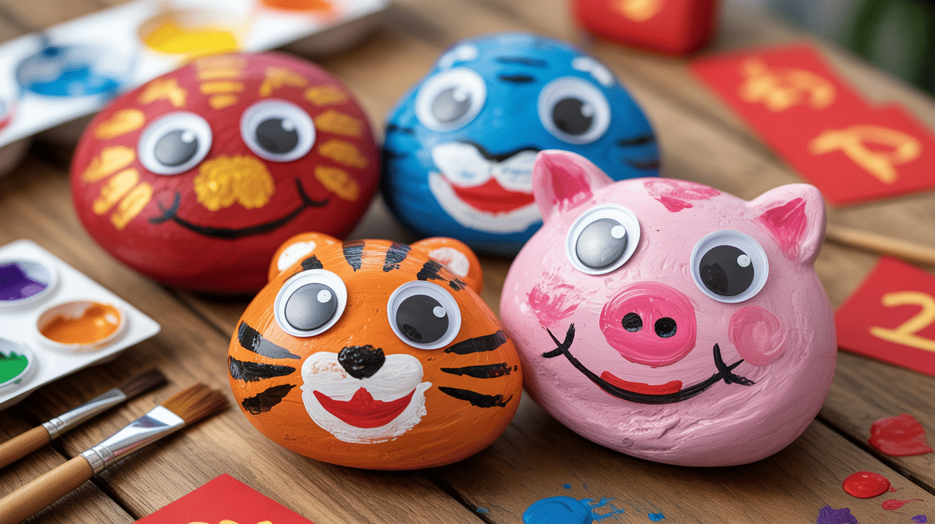 painted rock zodiac animals