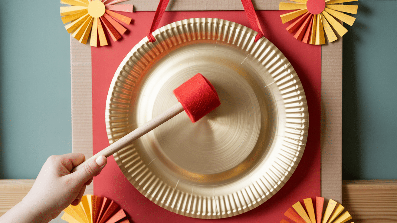paper plate gong