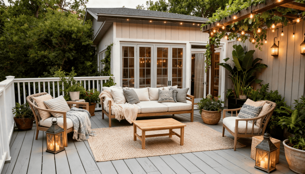 23 Stylish Deck Furniture Layouts for Every Space - The Painted Hinge