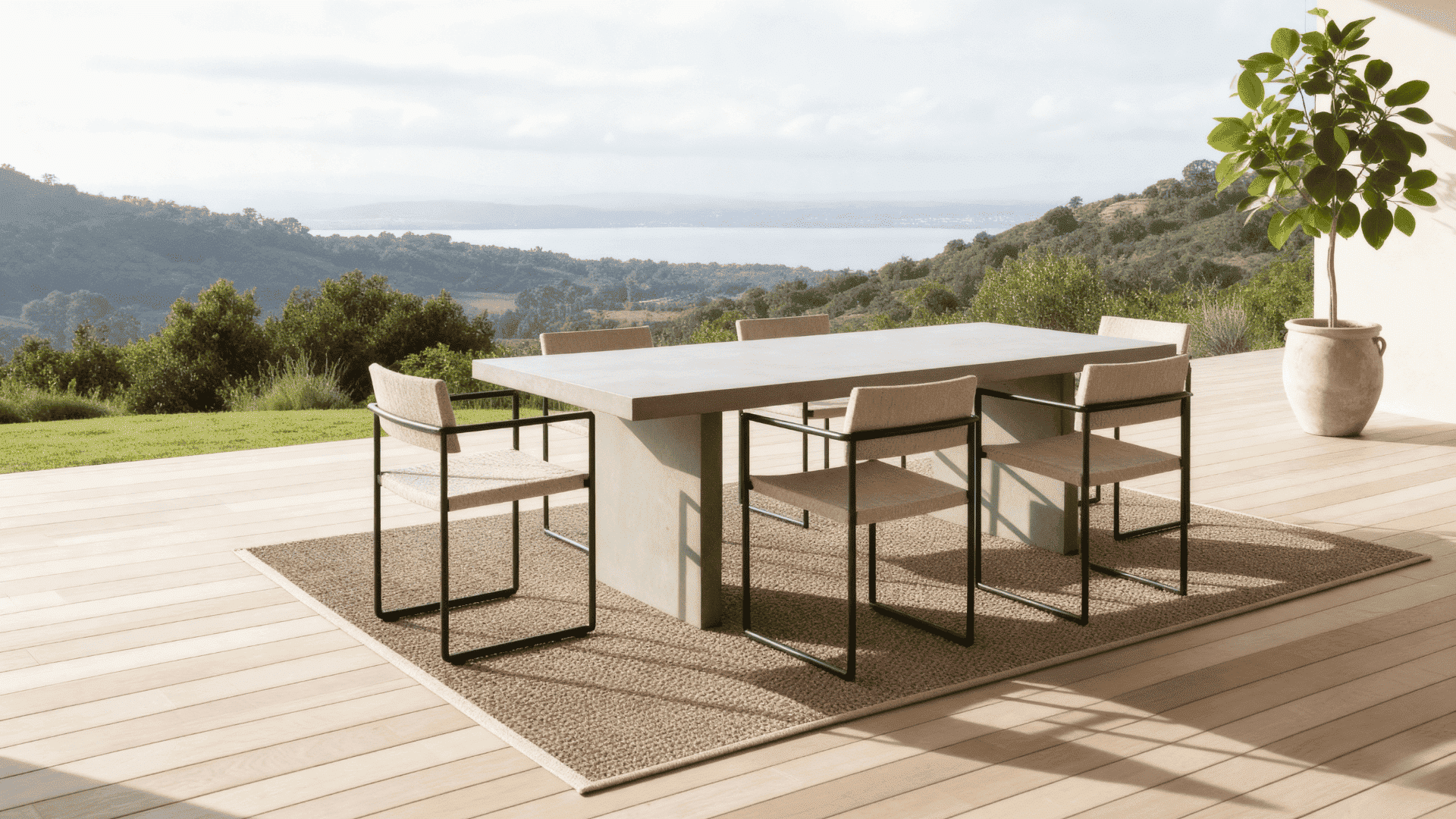 modern minimalist setup