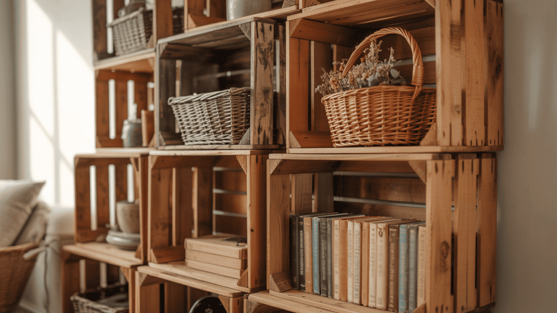 wooden crate storage