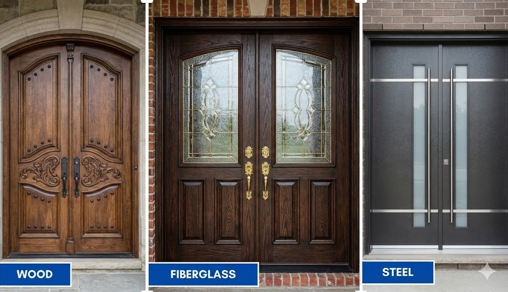 Why Fiberglass Double Doors Outperform Wood and Steel doors